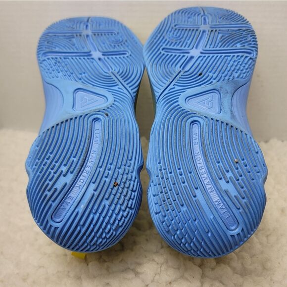 Nike Giannis Immortality 4 Mens Sneaker Size 5 Yellow Blue Basketball Shoes - Picture 8 of 11